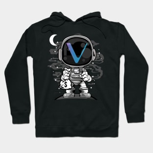 Astronaut Vechain Crypto VET Coin To The Moon Token Cryptocurrency Wallet Birthday Gift For Men Women Kids Hoodie